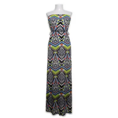 Långklänning (Vit, Flerfärgad) från Rue21 Elastan, Polyester