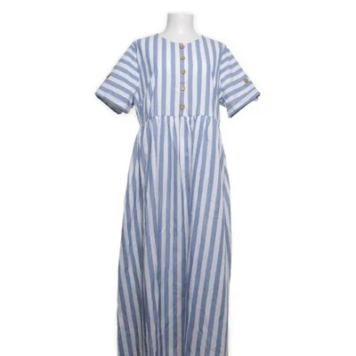 Långklänning (Blå, Vit) från Emery Rose Polyester, Bomull, Viskos