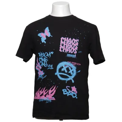 T-shirt (Zwart, Meerkleurig) van Black Squad Katoen