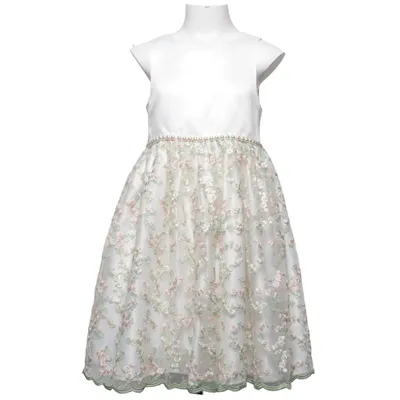 Blomsterpigekjole (47594S) fra American Princess Polyester