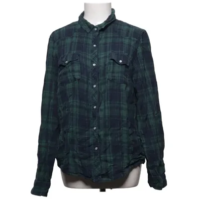 Flannel skjorte (Grøn, Blå) fra JC Bomuld
