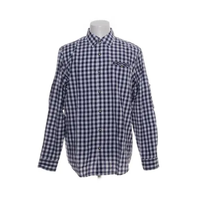 Shirt (Blauw, Wit) van Distler Katoen, Polyester