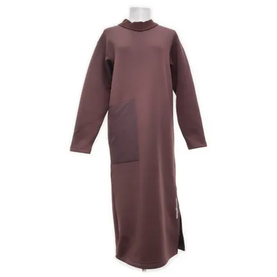 Dress (Brown) from Alphatauri Cotton, Elastane, Polyamide, Polyester