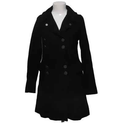 Coat (Black) from Rabens Saloner Acetate, Polyamide, Polyester, Wool