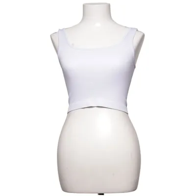 Crop top (Gray) from Oqq Elastane, Polyamide