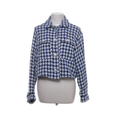 Jakke (Blå, Hvid, Flerfarvet) fra Zara Bomuld, Polyester, Viscose
