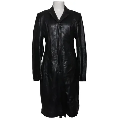 Veste longue en cuir (Noir) de Hennes Collection Cuir