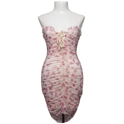 Kjole (Beige, Pink, Flerfarvet) fra SBetro Elastan, Polyester