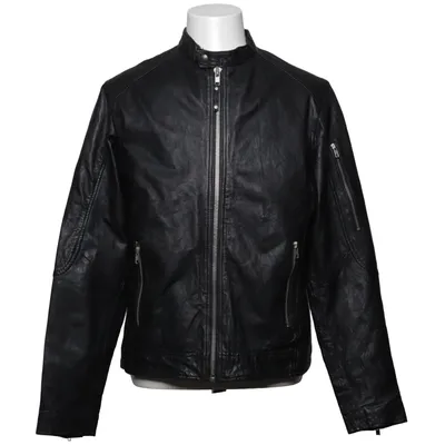Læderjakke (Sort) fra Premium by Jack & Jones Læder