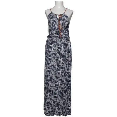 Maxi dress (Blue, White) from Elisa Immagine Cotton