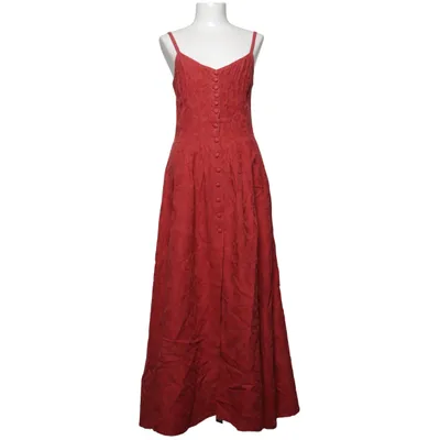 Maxikjole (Rød) fra Maria Leone Bomuld, Linned, Viscose