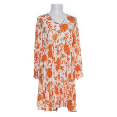 Klänning (Orange, Vit) från Miss Lady Bomull, Viskos