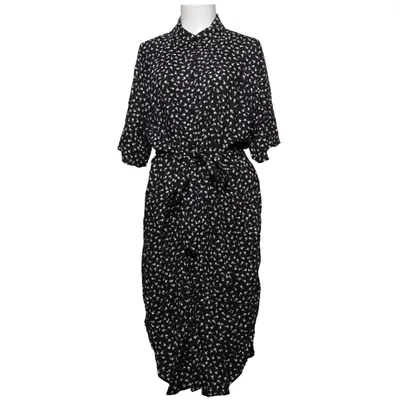 Skjortekjole (Sort, Hvid) fra Monki Viscose