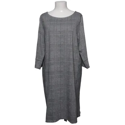 Kjole (Grå, Sort) fra Multiblu Bomuld, Elastan, Polyester, Viscose