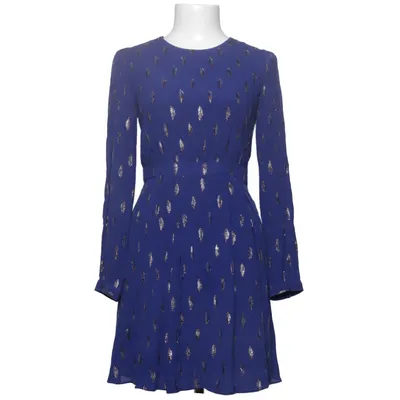 Dress (Blue, Silver) from Hallhuber Metallic fiber, Silk, Viscose