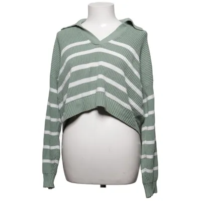 Pull-over (Vert, Blanc) de Hollister Coton, Polyester