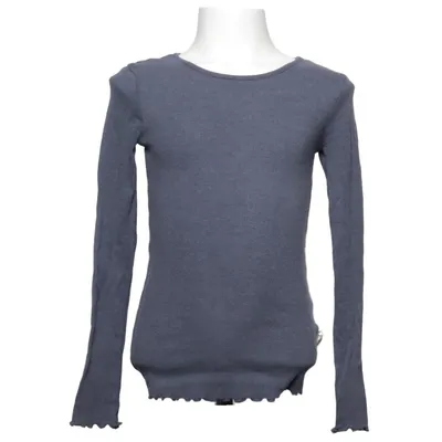 T-shirt à manches longues (Gris) de Pom Pom Coton, Élasthane, Modal