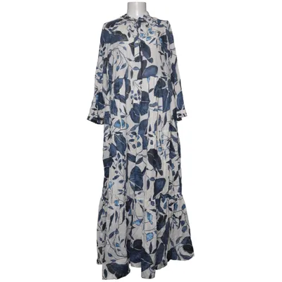 Maxi dress (Blue, White) from 0039 Italy Cotton