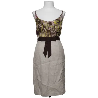 Kleid (Beige, Grün, Mehrfarbig) von Milly of New York Acetat, Leinen, Polyamid, Polyester, Seide, Viskose