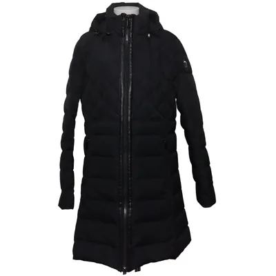 Down coat (Black) from Vannucci Down, Feather, Polyamide, Polyester