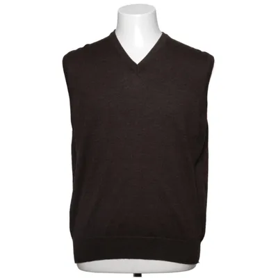 Pull sans manches (Marron) de Glen Oaks Acrylique, Laine de mouton