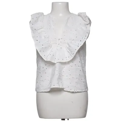 Haut (Blanc) de Zara Coton, Polyester