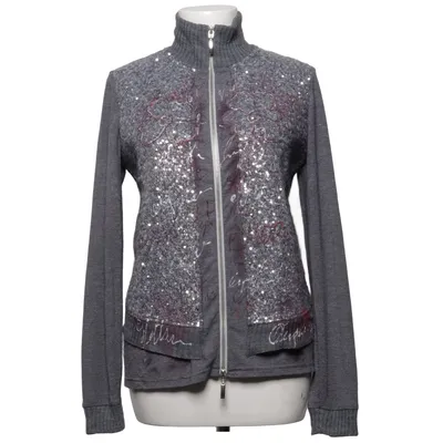 Jacket (Gray, Silver) from Apanage Collection Acrylic, Elastane, Viscose, Wool