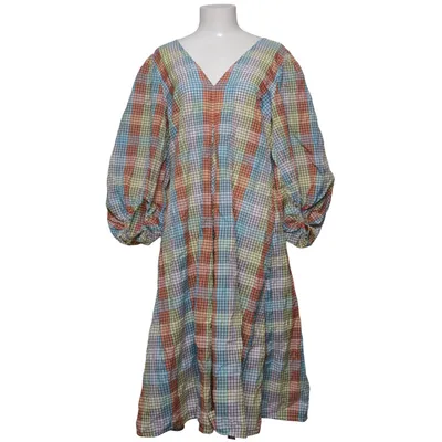 Robe (Bleu, Jaune, Multicolore) de Ganni Coton, Polyamide, Polyester