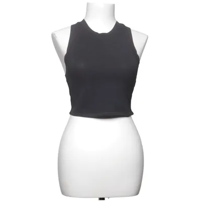 Crop top (Sort) fra Organic Basics Elastan, Økologisk bomuld