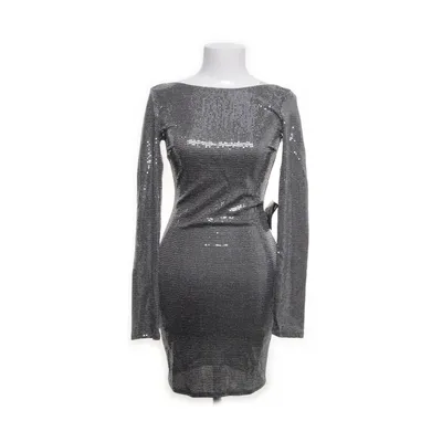 Cocktailjurk (Zilver) van NLY One Elastaan, Metallvezel, Nylon, Polyester