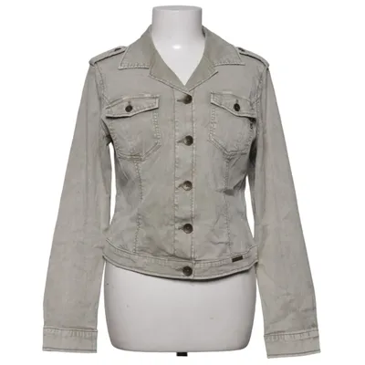 Denim jacket (Beige) from Red Button Cotton, Elastane