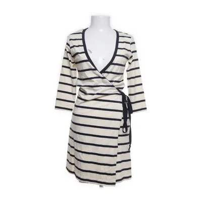 Wrap dress (Beige, Blue) from Aqua Maritime Cotton