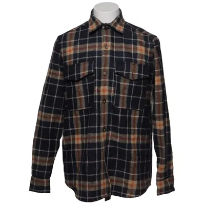 Oberhemd (Blau, Beige, Orange) von A Day's March Wolle