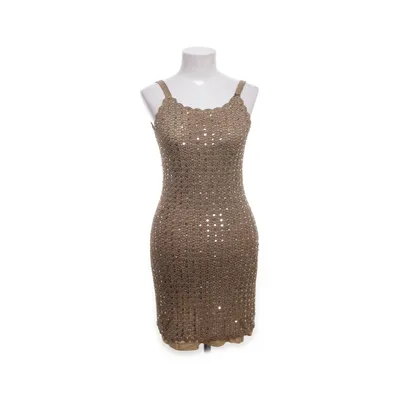 Klänning (Brun, Silverfärgad) från George Metallfiber, Nylon, Viskos