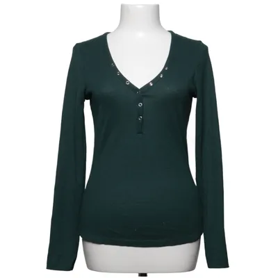 Henley shirt (Groen) van Hajo Elastaan, Polyester, Viscose