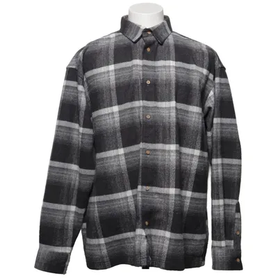 Flanellskjorta (Grå, Svart, Vit) från Anerkjendt Akryl, Bomull, Polyester