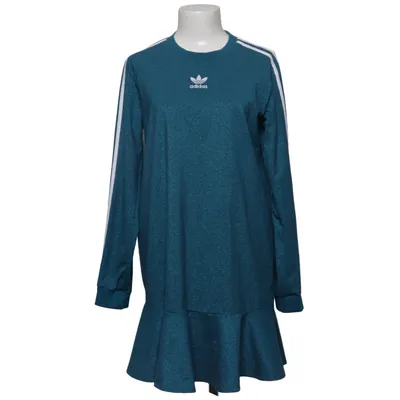 Jurk (Blauw) van Adidas Originals Katoen, Elastaan, Metallvezel, Polyester