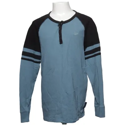 Henley shirt (Blauw, Zwart) van WE Katoen