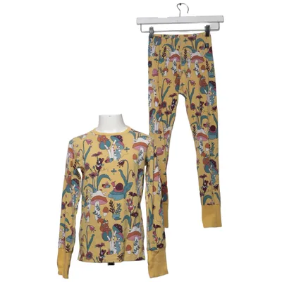 Pyjamas (Gul, Flerfärgad) från Polarn O. Pyret Elastan, Ekologisk bomull