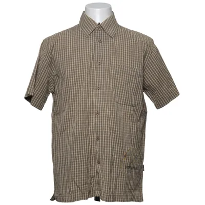 Chemise à manches courtes (Marron, Blanc) de JP Casuals Coton