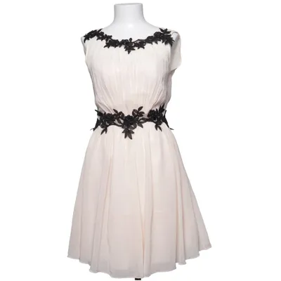 Cocktailklänning (Beige, Svart) från Little Mistress Elastan, Polyester