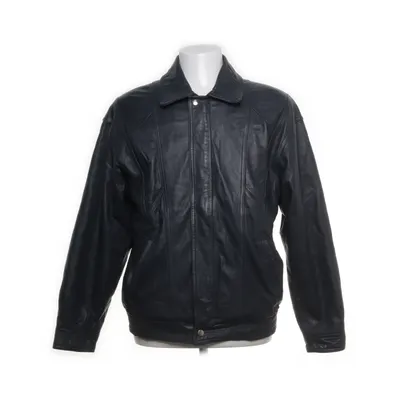 Leather jacket (Blue) from StMichael Polyester, Leather, Viscose