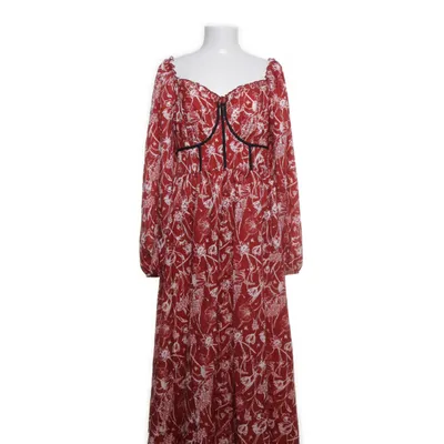 Långklänning (Röd, Vit) från Shein Curve Polyester