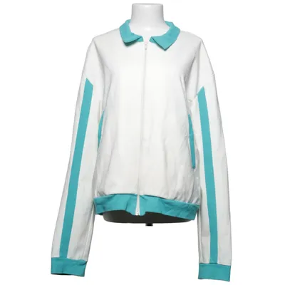 Træningsjakke (Hvid, Turkis) fra Carnal Apparel Elastan, Polyester, Viscose