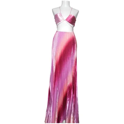 Långklänning (Rosa, Flerfärgad) från Sunfere Polyester