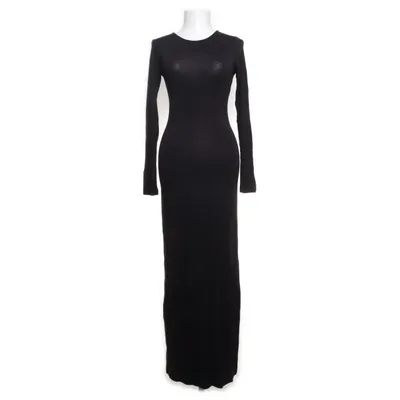 Maxi jurk (Zwart) van Gina Tricot Elastaan, Viscose