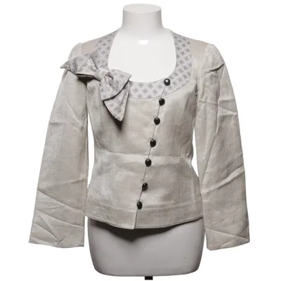 Blazer (Beige, Blue) from Armani Collezioni Cotton, Linen, Polyester, Viscose