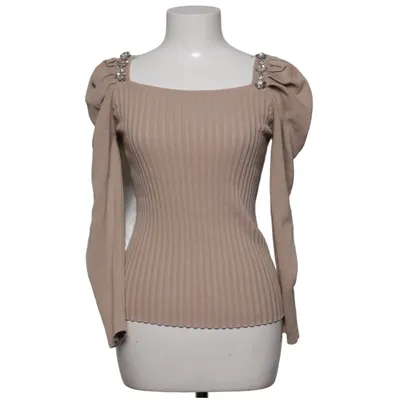 Top (Beige) from Flammode Polyester, Viscose
