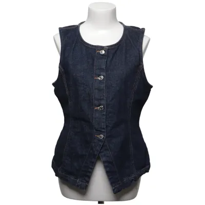 Denim vest (Blue) from Perfect Jeans Gina Tricot Elastane, Organic cotton