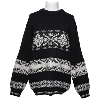 Sweater (Black, White) from Nani Bon Acrylic, Merino wool